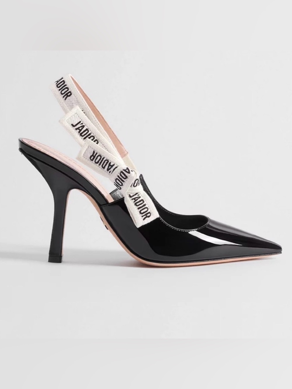 DIOR J'Adior Slingback Pump in Black Patent Calfskin